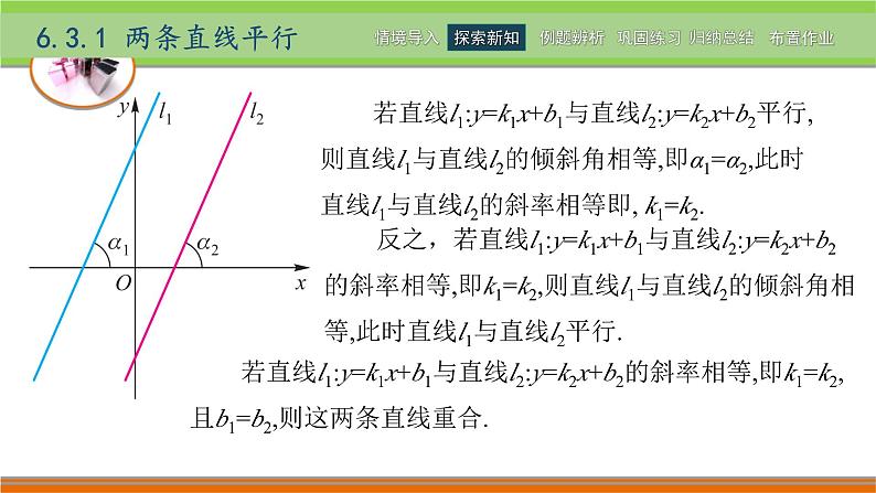 6.3两条直线的位置关系 中职数学高教版(2021~十四五)基础模块下册PPT课件07