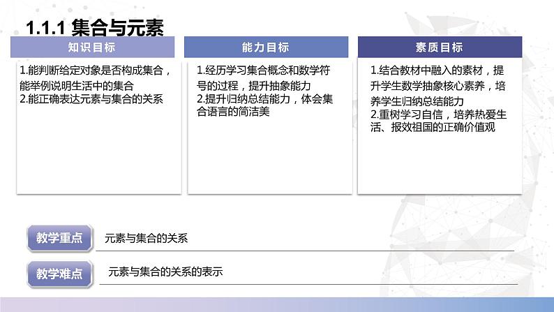 【中职数学】北师大版基础模块上册 1.1.1《集合与元素》(课件+教案)02