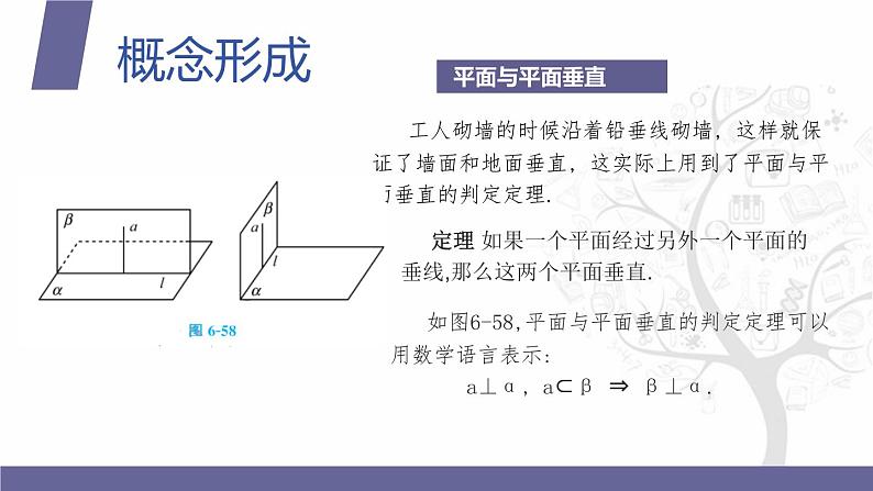 北师大版中职数学拓展模块一 上册 6.4.3 平面与平面垂直(课件+教案)07