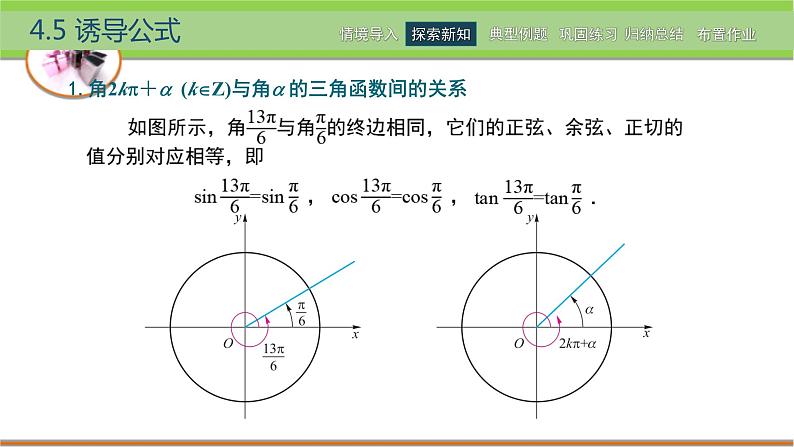中职数学 高教版(2021·十四五)基础模块上册 4.5诱导公式 PPT课件+教案+课内练习题答案04