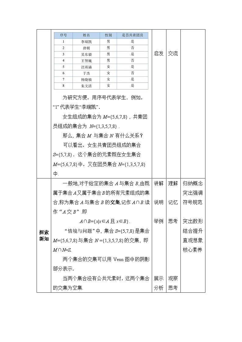 高教版 第1章 1.3集合的运算教案02