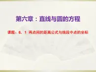 高教版中职数学基础模块下册6.1《两点间距离公式和线段的中点坐标公式》同步课件