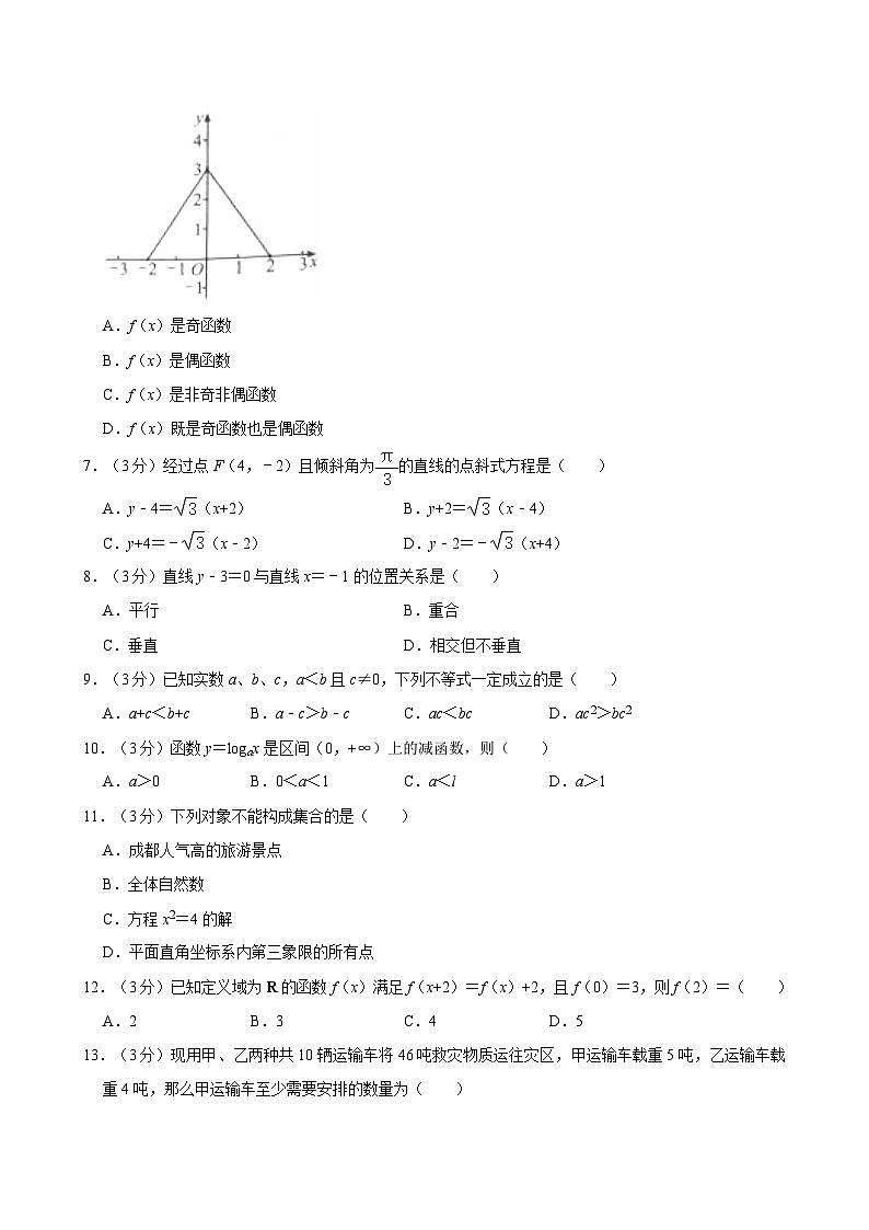 2023-2024学年四川省成都市中等职业学校高二(上)调研数学试卷02