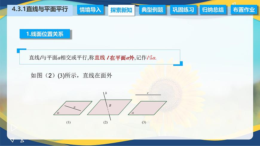 4.3.1 直線與平面平行（課件）-【中職專用】高二數(shù)學(xué)（高教版2021拓展模塊一上冊）第7頁