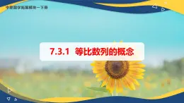 7.3.1 等比数列的概念（课件）-【中职专用】高二数学（高教版2021·拓展模块一下册）