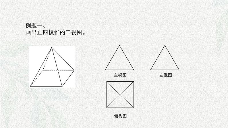 7.3 简单几何体的三视图-【中职专用】高一数学教材配套课件(高教版2021·基础模块下册)第4页