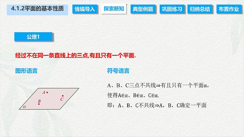 4.1.2 平面的基本性质(课件)-【中职专用】高二数学同步课堂(高教版2021·拓展模块一上册)04
