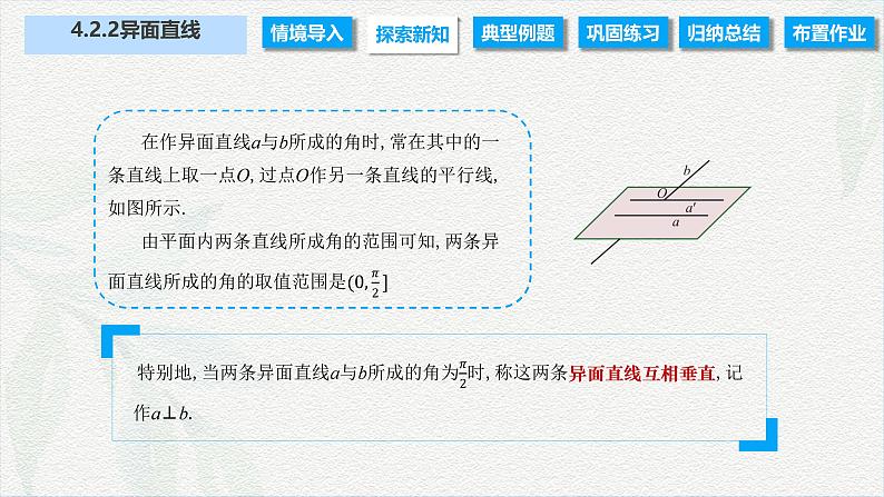 4.2.2 异面直线(课件)-【中职专用】高二数学同步课堂(高教版2021·拓展模块一上册)第8页