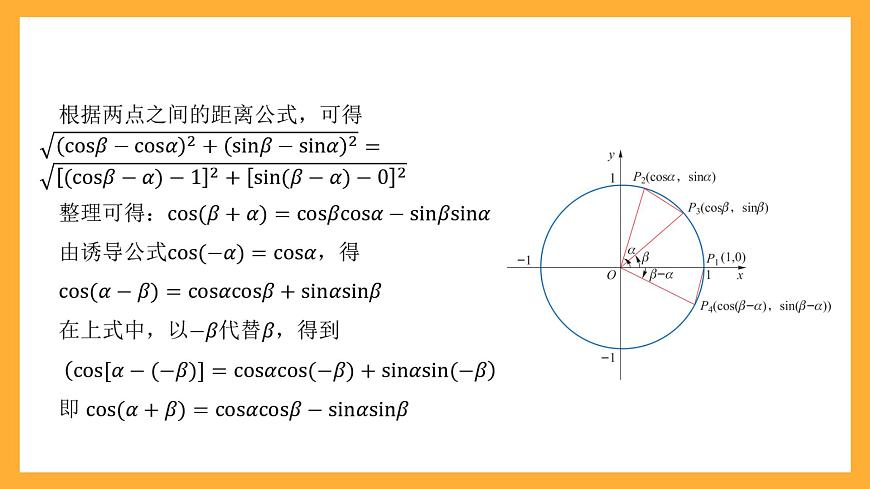 中職數(shù)學(xué)高教版2021·拓展模塊一（下冊(cè)）6.1.1 兩角和與差的余弦公式  課件第7頁(yè)