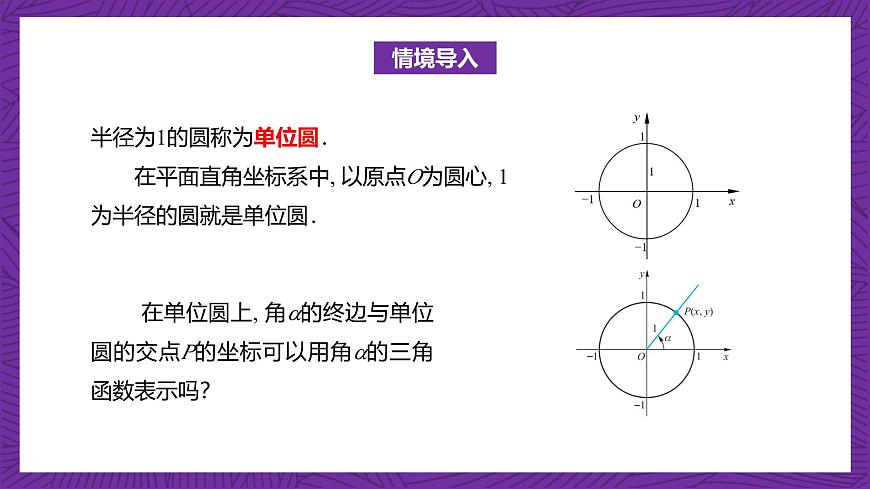 【課件】高教版（2021）數(shù)學(xué)基礎(chǔ)模塊上冊(cè) 4.3.2《單位圓與三角函數(shù)》課件第2頁(yè)