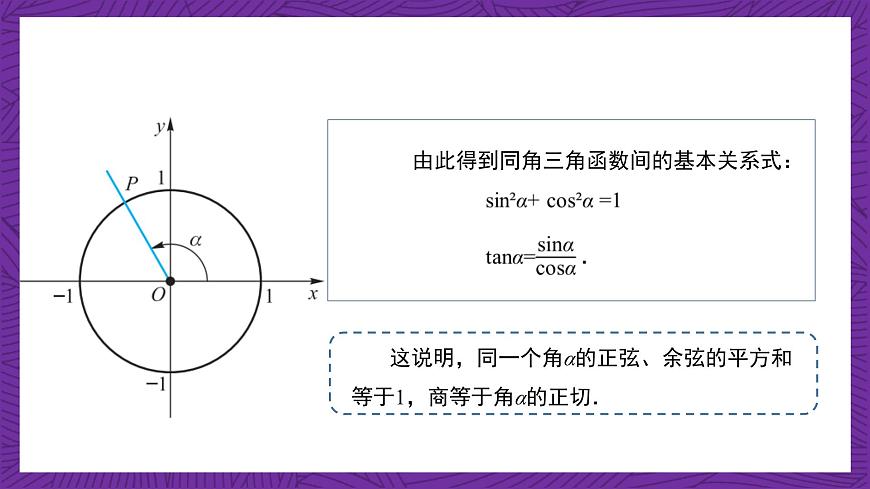 【課件】高教版（2021）數(shù)學(xué)基礎(chǔ)模塊上冊 4.4《同角三角函數(shù)的基本關(guān)系》課件第5頁