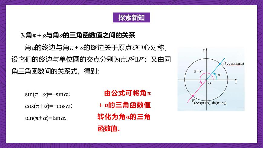 【課件】高教版（2021）數(shù)學(xué)基礎(chǔ)模塊上冊(cè) 4.5《誘導(dǎo)公式（第2課時(shí)）》課件第6頁(yè)
