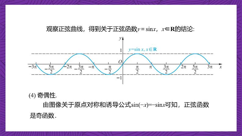 【课件】高教版(2021)数学基础模块上册 4.6.2《正弦函数的性质》课件05