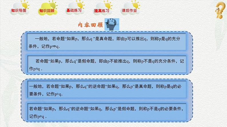 第1章 充要条件(章末小结)课件-【中职专用】高二数学同步精品课堂(高教版2023修订版·拓展模块一上册)05