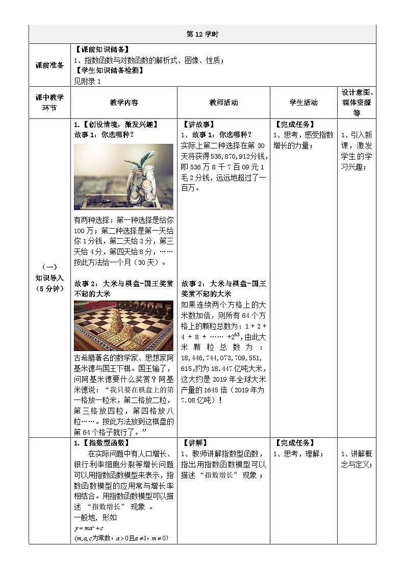 中职数学北师大版基础模块上册4.5 指数函数与对数函数的实际应用 课件+教案02