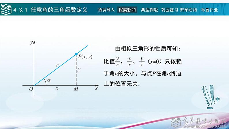 高等教育出版社 数学基础模块(上册)第四章 第三节任意角的三角函数PPT课件第7页