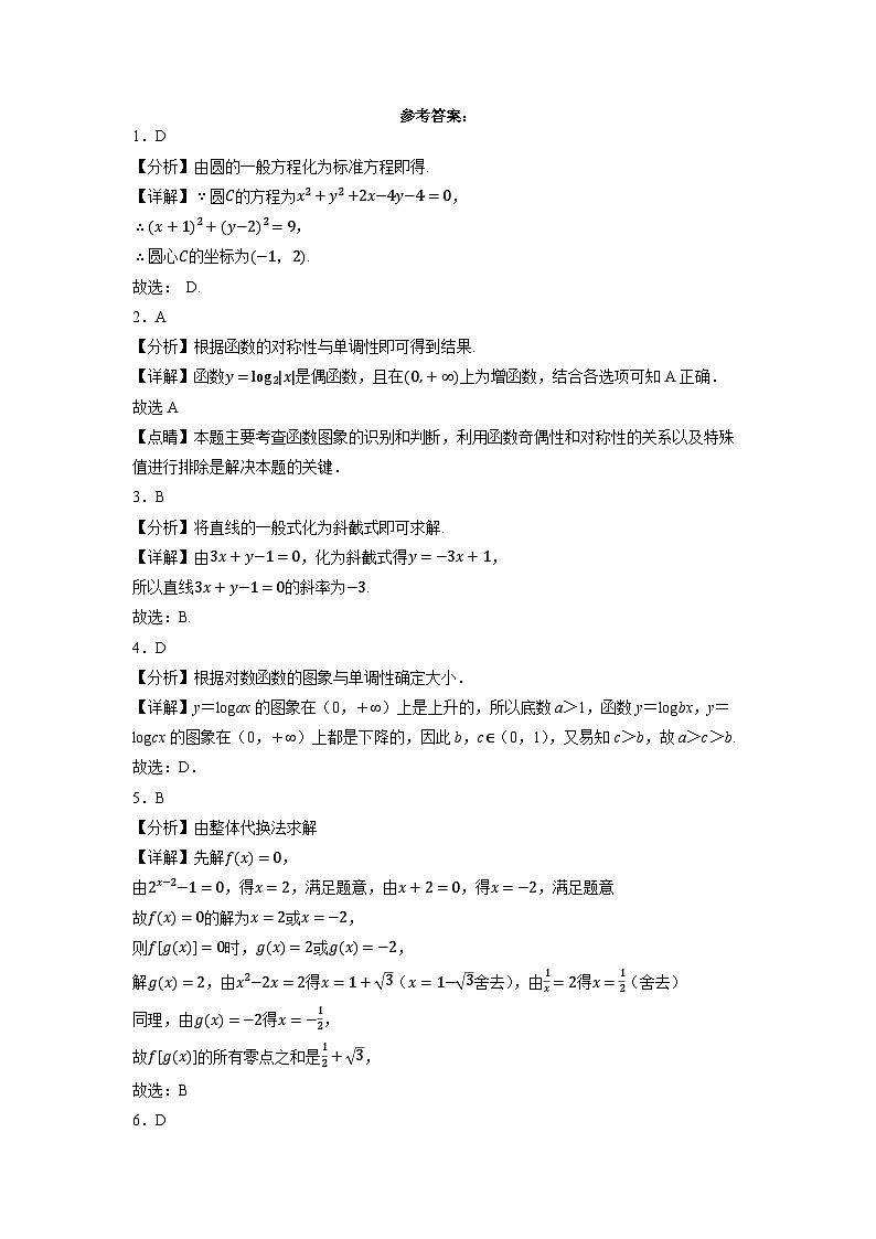 第二期高一中职数学期中考试模拟测试题答案解析第1页