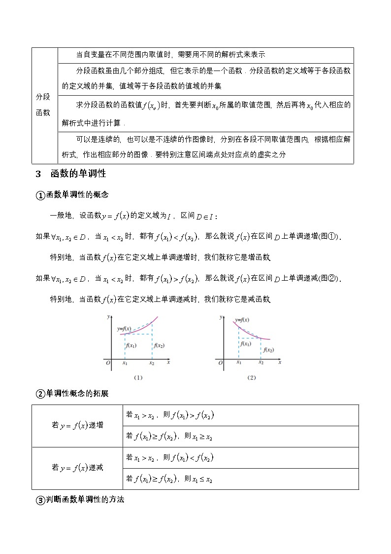 专题03 函数(考点讲析)-【中职专用】2024-2025学年高一数学上学期期末(高教版2023基础模块)(解析版) 第2页