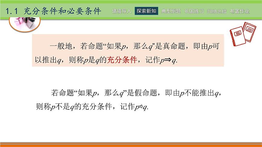 1.1充分條件和必要條件 中職數(shù)學(xué)高教版（2021~十四五）拓展模塊一上冊(cè)PPT課件第5頁