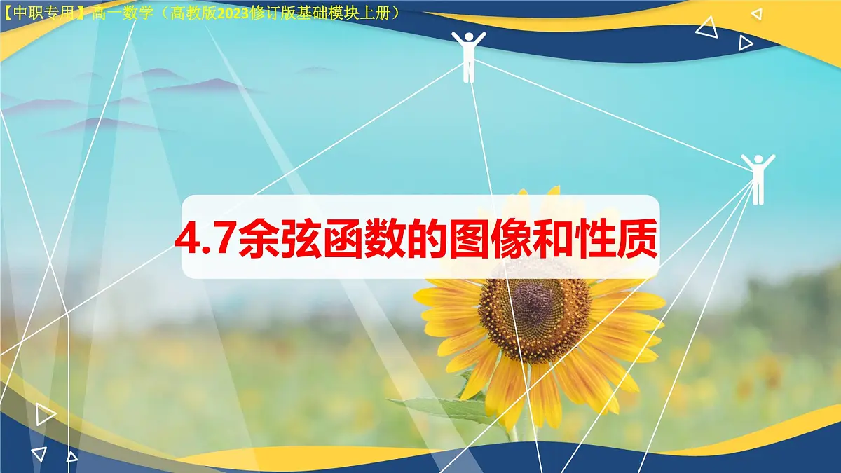 4.7 余弦函数的图像和性质(课件)-【中职专用】高一数学(高教版2023修订版基础模块上册)第1页