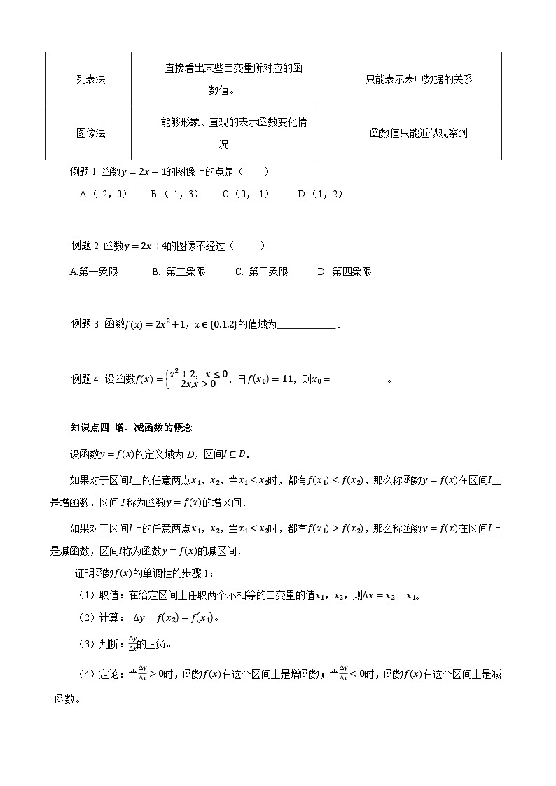第3章 函数(单元小结)(原卷版)第3页