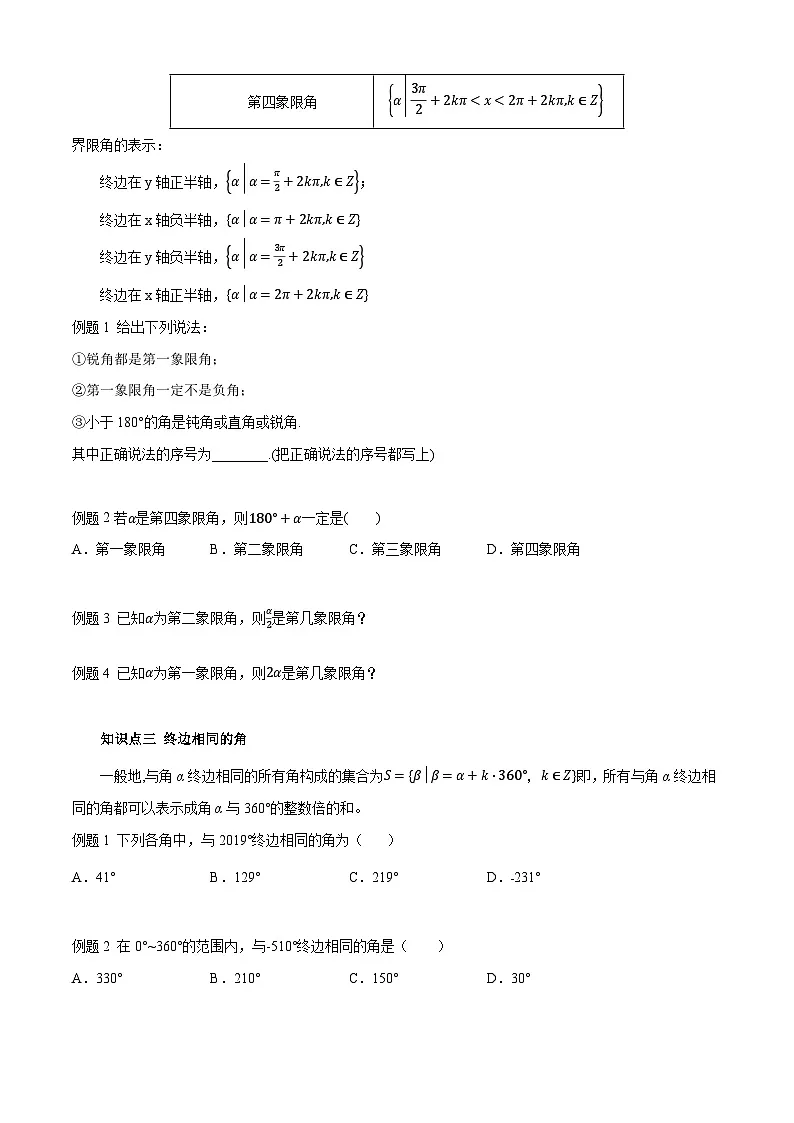 第4章 三角函数(单元小结)(原卷版)第2页