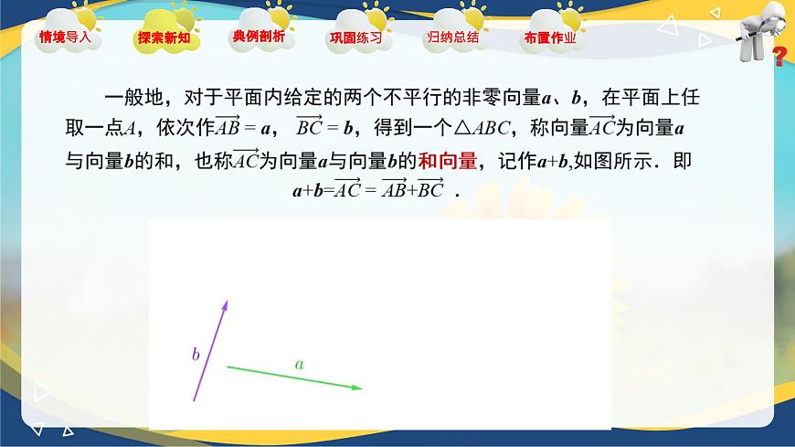 2.2.1 向量的加法運(yùn)算（同步課件，含動(dòng)畫演示）第5頁