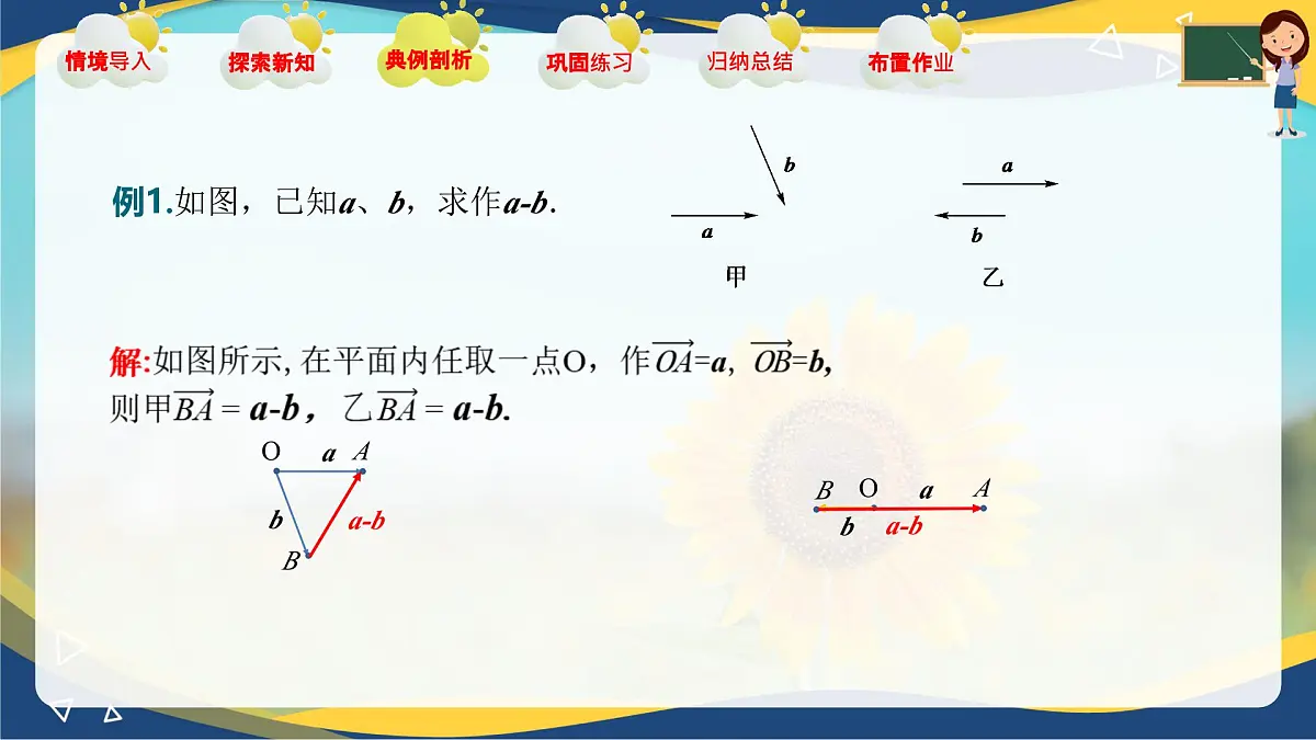2.2.2 向量的减法运算(课件)-【中职专用】高二数学课堂(高教版2023修订版拓展模块一上册)第8页
