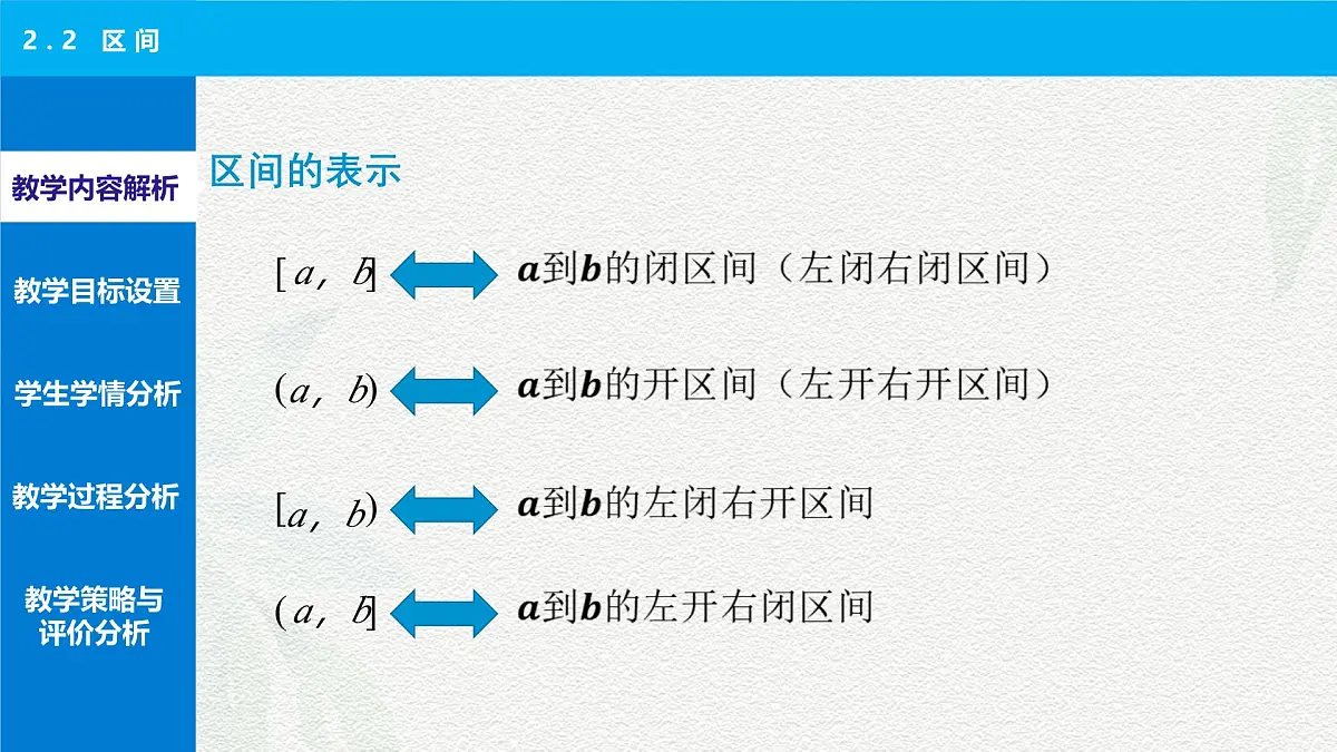 2.2 区间 说课课件-【中职专用】高一上学期高教版(2021)数学基础模块(上册)第5页