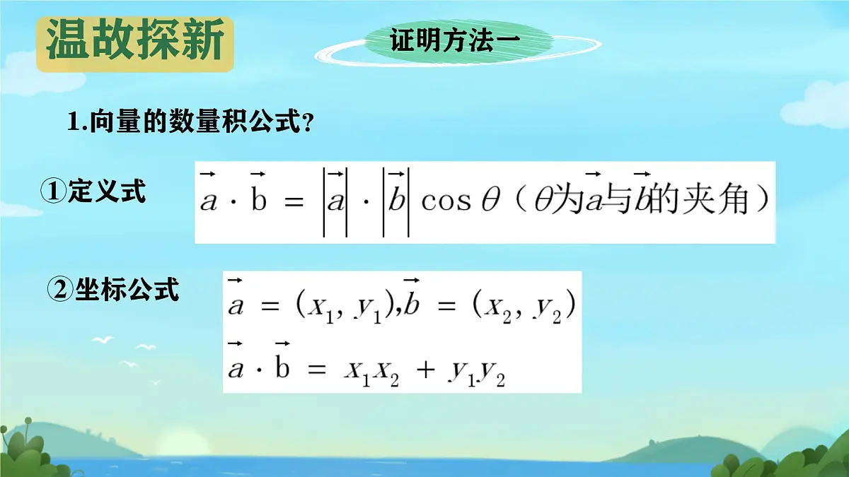 中职 数学 高教版(2021) 拓展模块二 下册 第6章 三角计算6.1.1两角和与差的余弦公式 课件第7页