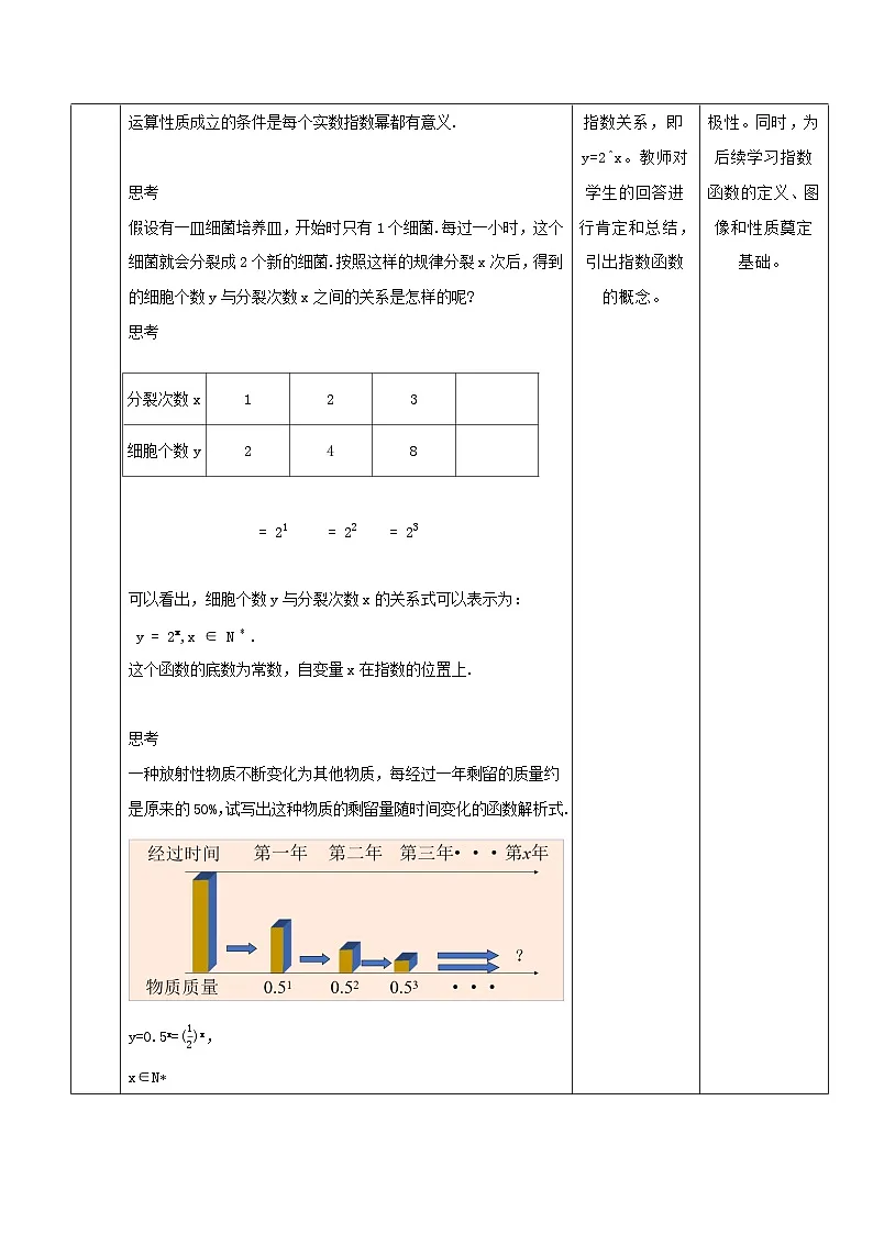 高教版2023修订版·高教版基础模块 5.2 指数函数 教学设计第3页