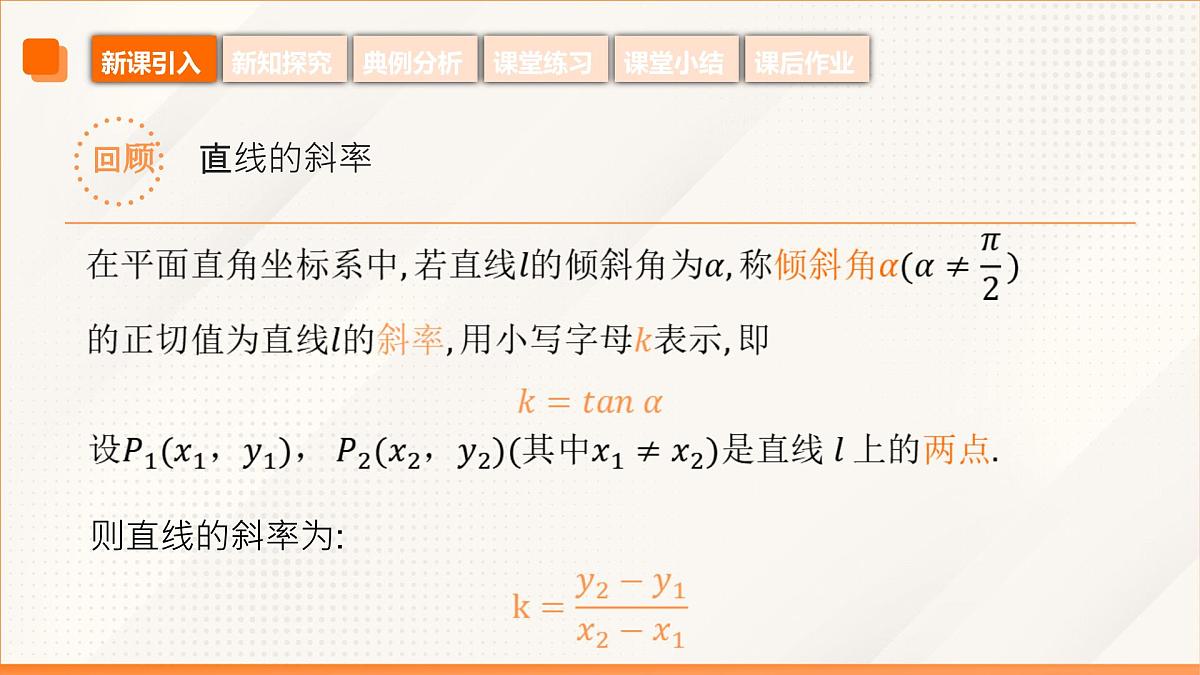 高教版2023修订版·高教版基础模块 6.2.2 直线的点斜式方程和斜截式方程 课件第5页