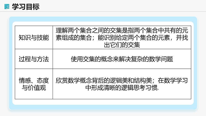 高教版基礎(chǔ)模塊 1.3.1 交集 課件第2頁
