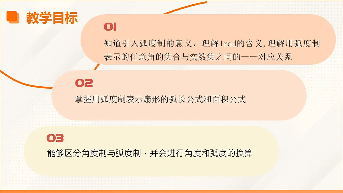 高教版基础模块 4.2 弧度制 课件第3页
