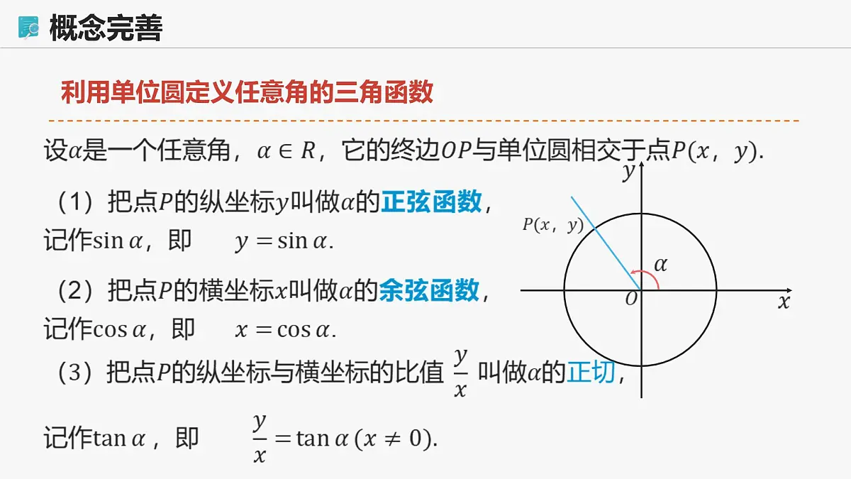 高教版基础模块 4.3.2 单位圆与三角函数 课件第8页