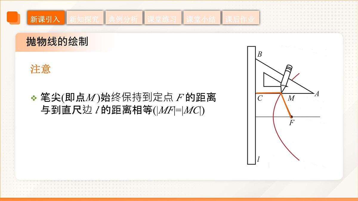 高教版2023修订版·高教版拓展模块 3.3.1 抛物线的标准方程 课件第8页