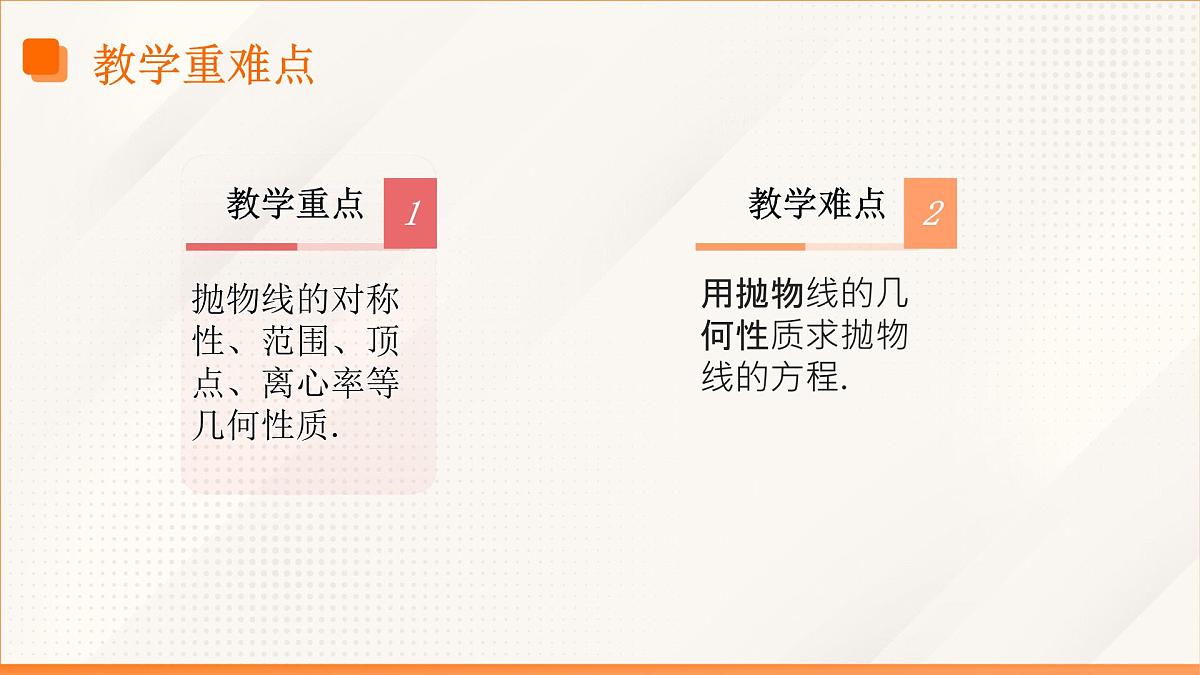 高教版2023修订版·高教版拓展模块 3.3.2 抛物线的几何性质 课件第4页