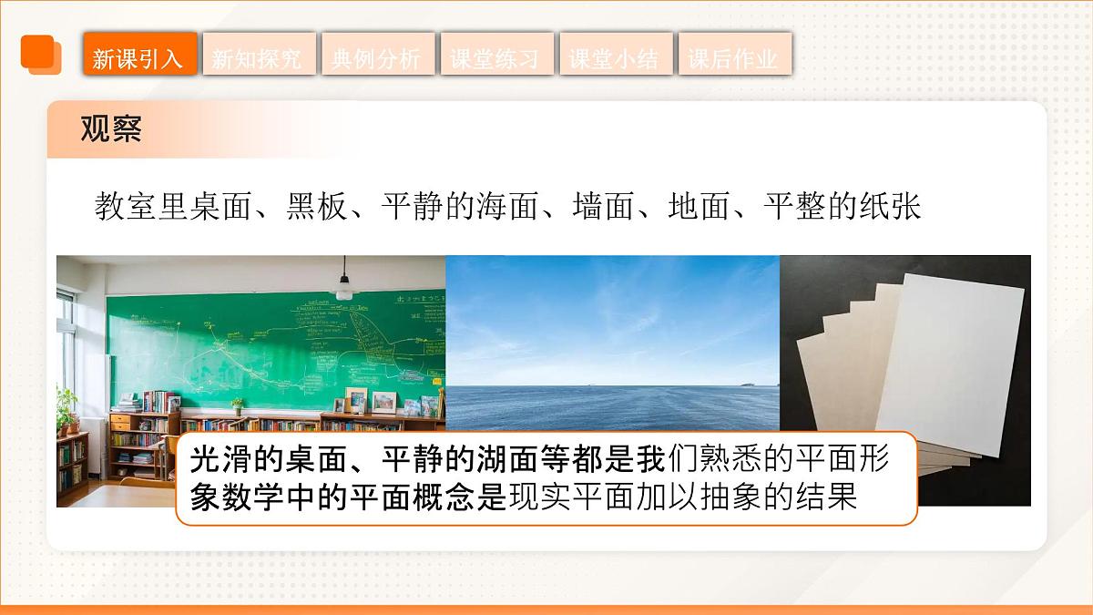 高教版2023修订版·高教版拓展模块 4.1.1 平面的特征和表示 课件第6页