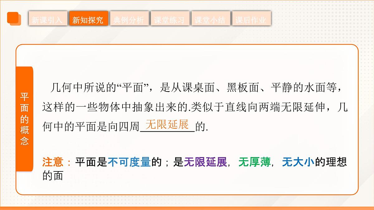 高教版2023修订版·高教版拓展模块 4.1.1 平面的特征和表示 课件第7页