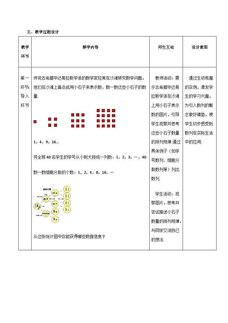 高教版2023修订版·高教版拓展模块 7.1 数列的概念 教学设计第2页