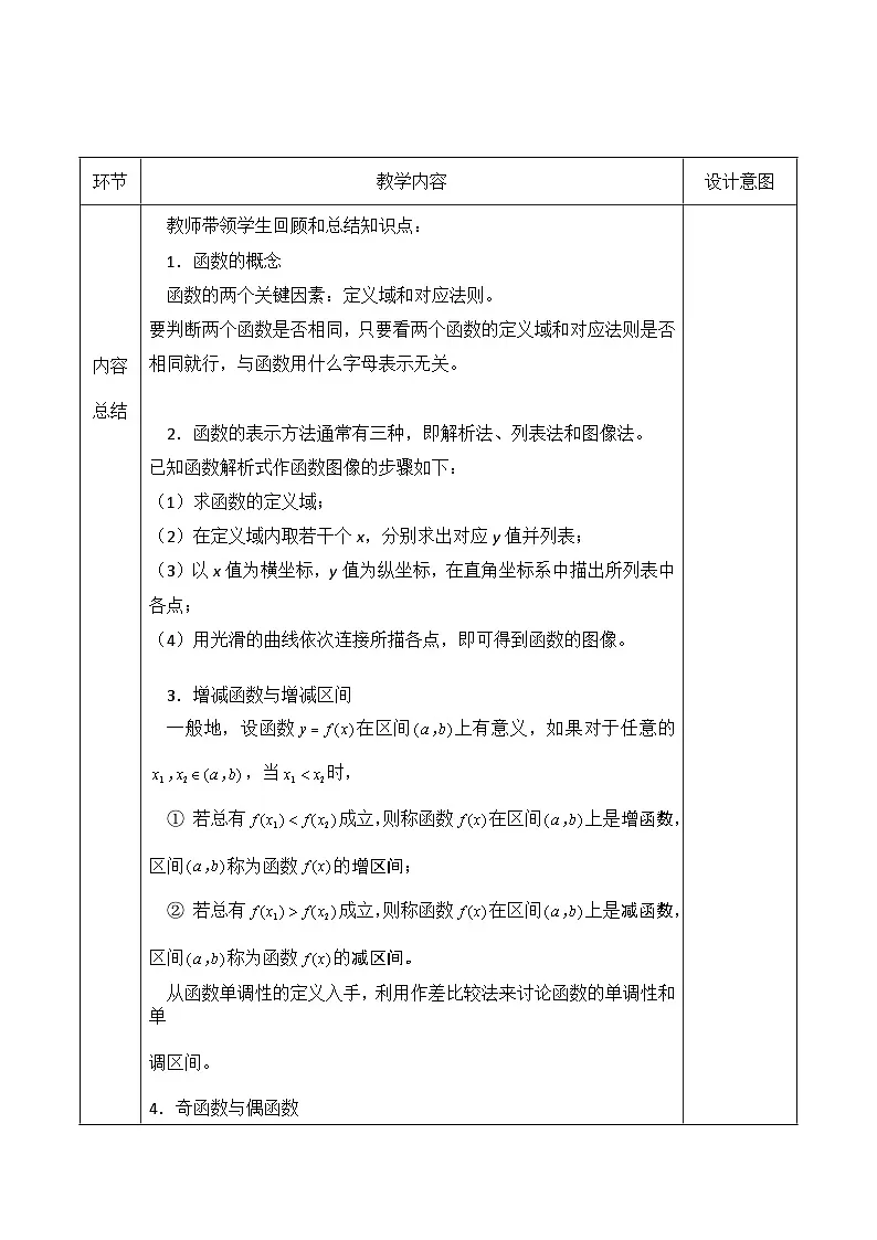 创新型五年制高等职业教育精品教材基础数学第一册习题课表格式教案 (2)第2页