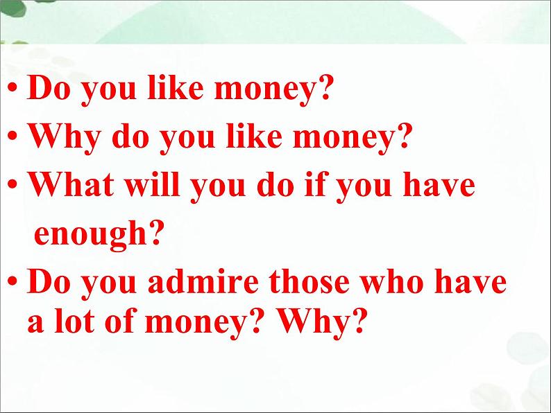【语文版】中职英语基础模块下册:Unit 6《What’s Important》课件(1)04