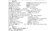 Unit 7 单元基础知识清单学案-中职英语高教版基础教程1