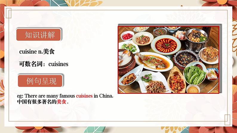 中职英语 高教版2021 基础模块1 Part01 Unit6 Food and Drinks课件第5页