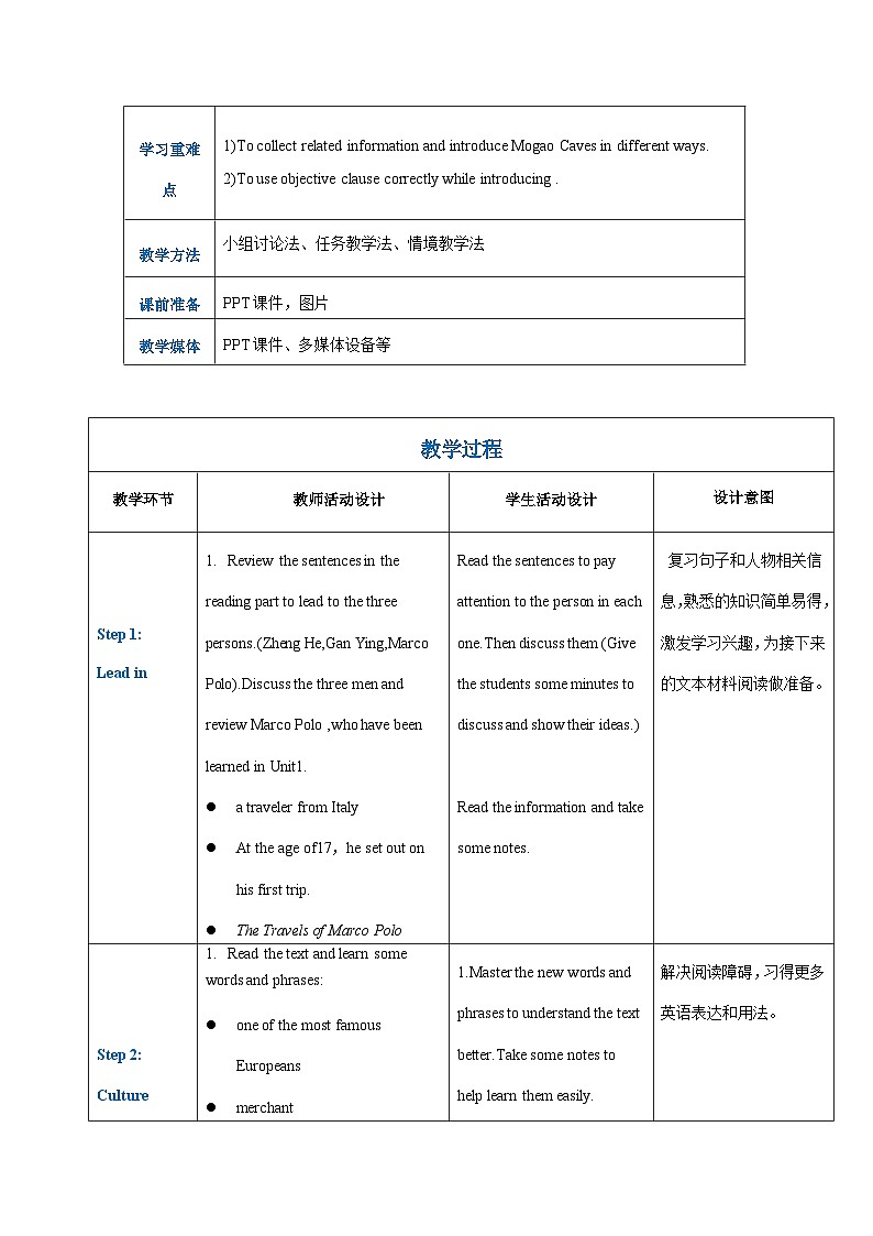 高一英语(高教版2021版基础模块2)Part6 Unit5 Ancient Civilization课件+教案02