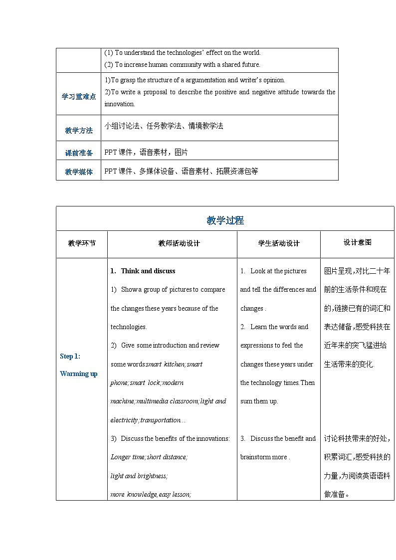 高一英语(高教版2021版基础模块2)Part 3-4 Unit 7 Invention and Innovation课件+教案02