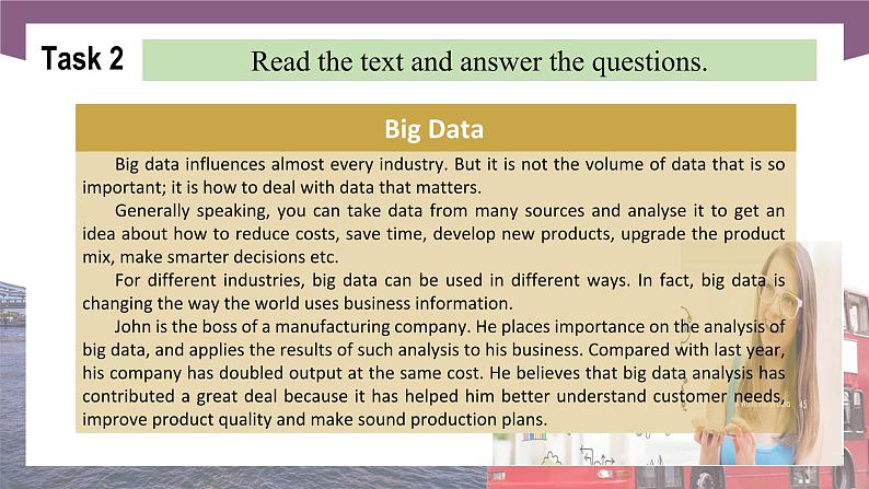 Unit 5 A World Full of Data 第2课时 Reading & Writing高二英语(外研版2021职业模块工科类)课件+教案+同步练习含答案05