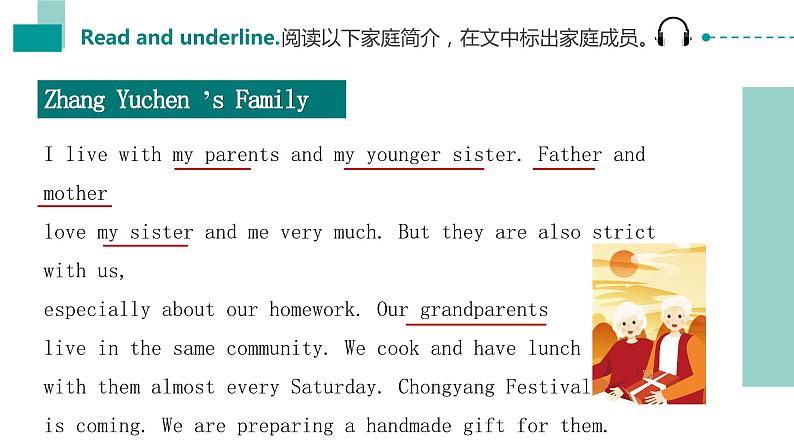 中职英语高教版2021基础模块1 Unit 1 Personal and family life reading and writing 课件第4页