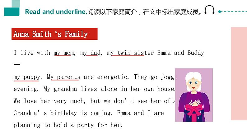 中职英语高教版2021基础模块1 Unit 1 Personal and family life reading and writing 课件第6页