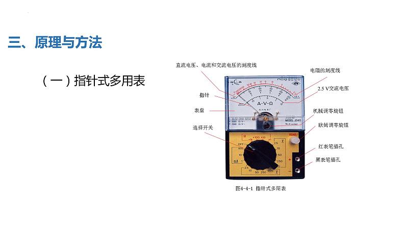 中职物理 (高教版电工电子类)同步备课 第四节 学生实验:多用表的使用(课件)08